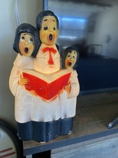 Vintage Hamilton Skotch Christmas Blow Mold Choir Singers Children 13” Working picture