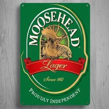 Moosehead Lager Beer 8 x 12 Novelty Metal Sign New picture