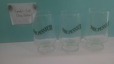 Vintage Early Times Whiskey Glass The Pussycat Pedestal Cocktail 5” Set of 3 picture