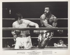Rocky 1976 8x10 inch Sylvester Stallone and Carl Weathers boxing picture
