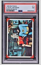 1966 🫟 PSA 7 Batman #13 A Dual Decision Riddler Back  picture