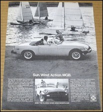 1978 MG MGB Print Ad Automobile Sports Car Advertisement British Leyland Vintage picture