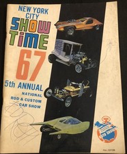 Vtg 1967 NYC Rod Custom Car Show Program SIGNED Ed Big Daddy Roth Drag-U-La MPC picture