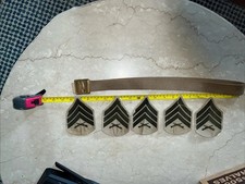 Five (5) US Marine SERGEANT E-5 Rank Large Chevron & Belt picture