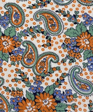 1920-1940s feedsack fabric piece 9x10
