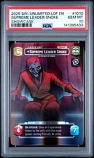 Supreme Leader Snoke Showcase 2025 Star Wars Unlimited PSA 10 POP 10 RARE picture