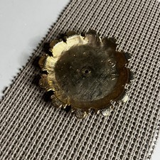 Vintage VIP Brass Scalloped Sunburst Bobeche Lamp Part Replacement 2.5 Inch picture