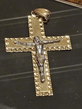 14 kt Crucifix Cross Pendant w/ Jesus 4.8 grams.very bu picture