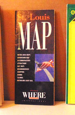 1994-95 Promotional Street Map and Guide of St. Louis, Missouri with Local Ads picture