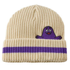 McDonald’s Grimace Stripe Knit Cap Hat Beanie - NEW picture