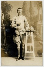 African American MP 1915 Black Buffalo Soldier Police RPPC Civil Rights J15212 picture