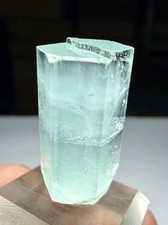 Beautiful Aquamarine Transparent , Terminated  Crystal, combine columbite 30 CTS picture