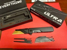 Exceed Designs TiRant® ULTRA Utility Knife | Jet-Black Titanium | Golf EDC picture