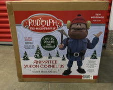 6 FT ANIMATED YUKON CORNELIUS FROM RUDOLPH OUTDOOR YARD DECOR picture