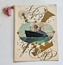 1956 United States Lines SS America Cruise Ship Dinner Menu picture