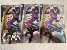 CATWOMAN 64 SZERDY Trade & Virgin & FOIL ABC Variant Set LTD 800 COA NM picture