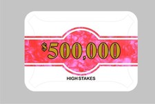 High Stakes $500,000 Poker Plaque Premium Quality NEW James Bond Casino Royale picture