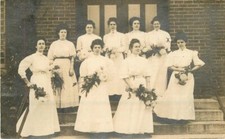 Indiana Logansport Flower Girls RPPC Photo Postcard 22-2057 picture