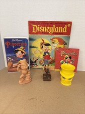 Vintage Disney Collectibles Lot 1940s-1960s Jiminy Cricket Pinocchio VHS picture