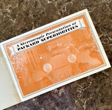Rare 1929 PACKARD Stereoscopic Presentation 3D Car Sales Brochure Catalog picture