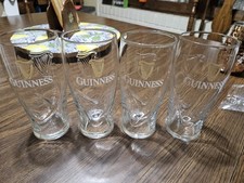 Guinness Gravity Pint Beer Glasses Set of 4 Official 20oz  picture