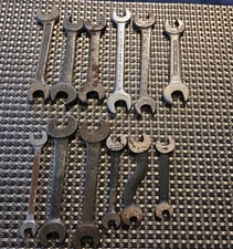 12 Vintage Drop-Forged Wrench Set Billings Spence B&s Williams Vlcheck Curved S picture