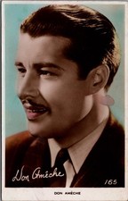 Don Ameche Vintage Real Photo Postcard RPPC Hollywood Actor Art Photo UK picture