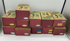 Vintage Senshukai Royal Pet Wooden Animal Figures Lot of 11 with Original Boxes picture