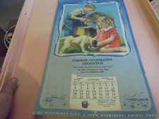 Vintage 1944 Farmers' Co-Operative Association, Princeton, Minn. Calendar  picture