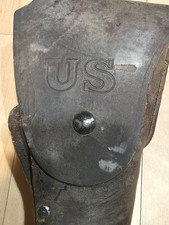 Vintage Antique U.S. Army Military Leather Gun Holster picture