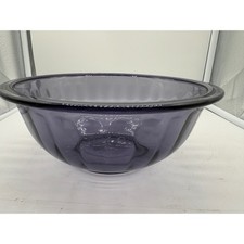 Vintage Pyrex Amethyst Purple Glass 1.5L Nesting Mixing Bowl #323 Sculpted B picture