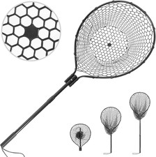 High Strength Large Landing Net, Fishing Net with Long Telescoping Handle | Soft picture