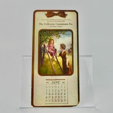 1912 Advertising Calendar January California Commission Co. picture