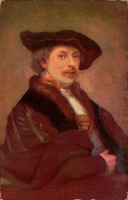Rembrandt Self Portrait National Gallery Photochrom Co Art Postcard picture