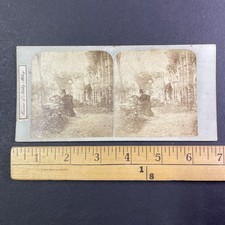 Francis Frith Self-Portrait Stereoview Netley Abbey England c1853 Victorian picture