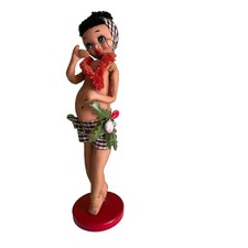 Vtg 50s/60s Betty Boop style Hula Girl Hawaii doll 10'' Figurine RARE MADE JAPAN picture