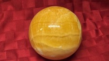 Large Orange Honey Calcite Crystal Sphere Ball 3.3kg 5