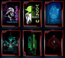 GRIDDED GALAXY EVENT RARE 6 CARD SET TOPPS STAR WARS CARD TRADER 2026 WAVE 1 picture