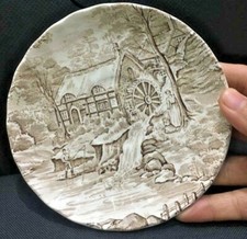  Antique Rare Stafford shire Post House England Decor Plate Porcelain 5.5