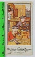 Vintage 1920s? Chi-Namel Varnish Co Chinese Kids Working Ohio Fold Out Brochure picture