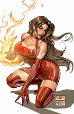 Witchblade #14 Cedric Poulat Michael Turner Homage Variant Cover (B) LTD 500 picture