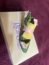 1999 Just The Right Shoe by Raine  “Green Stiletto” With Box & COA picture