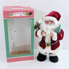 Vintage Santa Claus Singing Jingle Bells Christmas Holiday Decoration SINGS ONLY picture