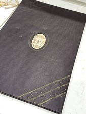 Unique 1940’s East Asian Photo Scrap Album Media Scrapbook⁠ W/ Carved Plaque picture