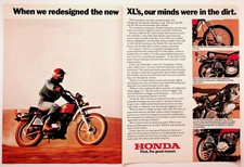 Vintage 1975 Honda XL350 XL250 Dirt Bike Off-Road Motorcycle Magazine Ad Print picture