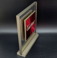 GENUINE CARTIER DEALER'S PRESENTATION DOUBLE SIDED PLAQUE PRE-OWNED picture