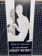 LADIES ELEGANT FASHION ADVERTISING VINTAGE FRANCE 1925 ORIGINAL ADVERTISING P... picture