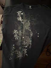 Vintage JINX Sukajan Dragon Japanese T-Shirt Mens M Black 2000s picture