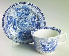 Mottahedeh Torquay Blue  Cup & Saucer 5931422 picture