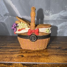 Boyd’s Bears And Friends picnic Basket /Trinket Box With A Little Surprise In It picture